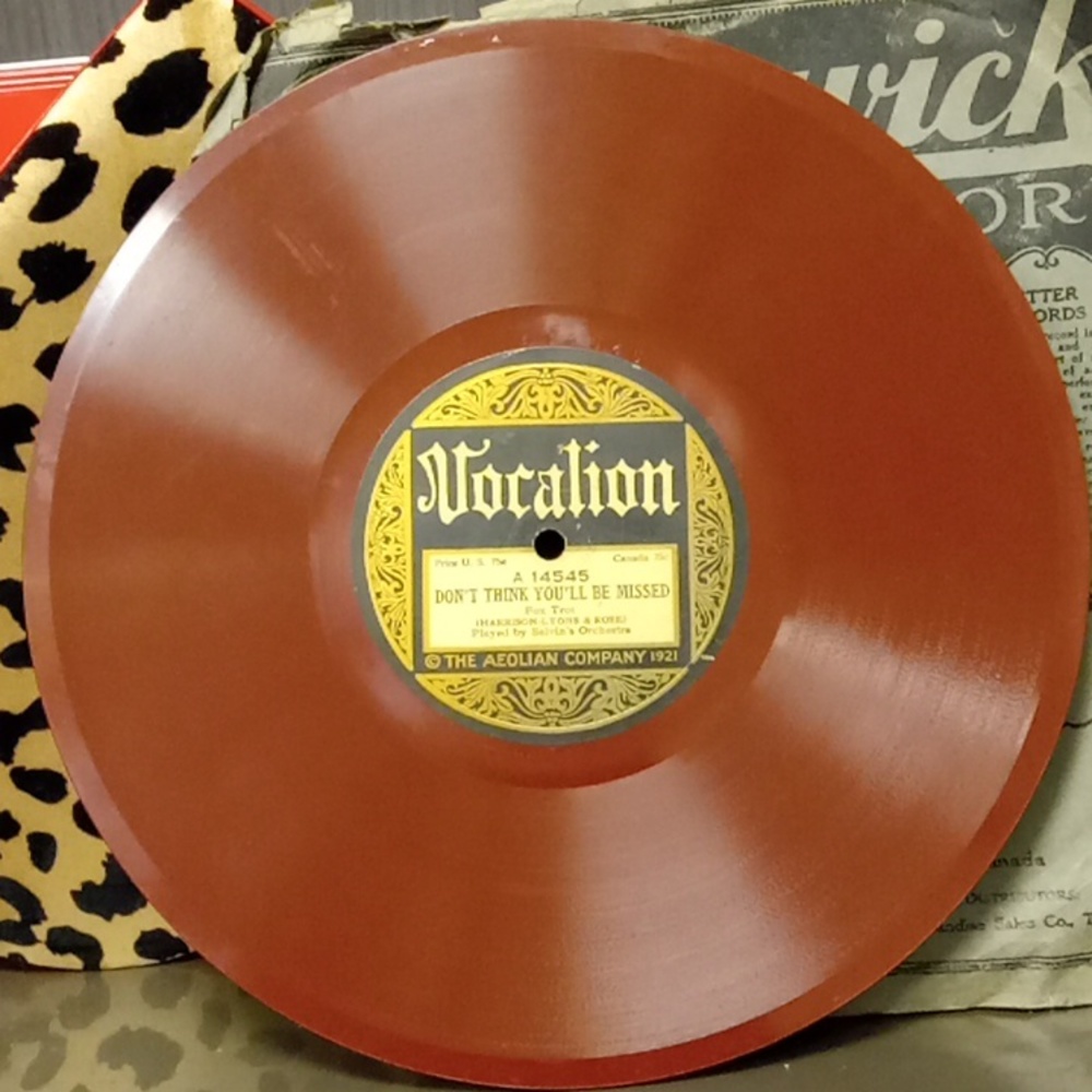 1921 VOCALION AROLIAN RECORD